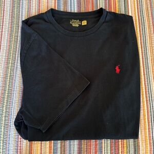 Black 2XLT Polo Ralph Lauren Men's crewneck Short Sleeve T-Shirt